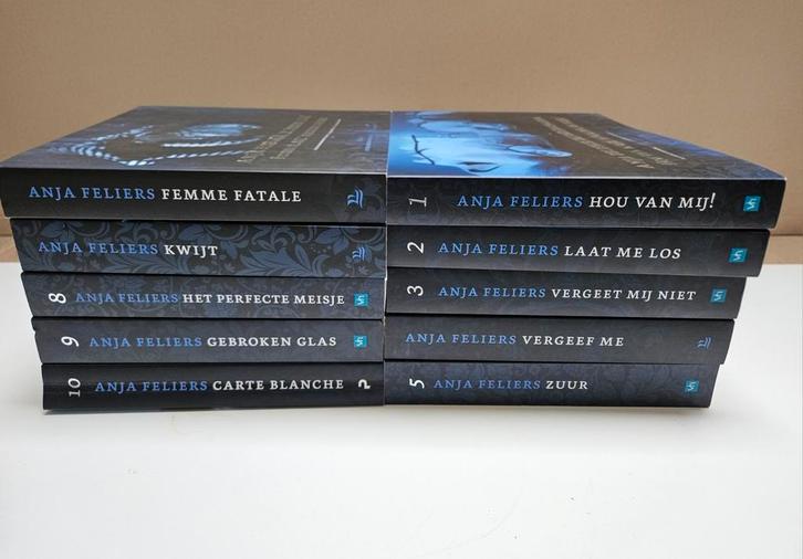 10-delige reeks Kathleen Verlinden van Anja Feliers, Boeken, Thrillers, Zo goed als nieuw, Ophalen of Verzenden