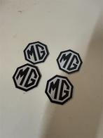 MG ZR/ZS/ZT Wielkap Logo Stickers - 45mm - Zwart & Zilver -, Ophalen of Verzenden