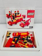 Vintage LEGO 218 Brandweer – doos, niet compleet, Ophalen of Verzenden, Gebruikt, Lego