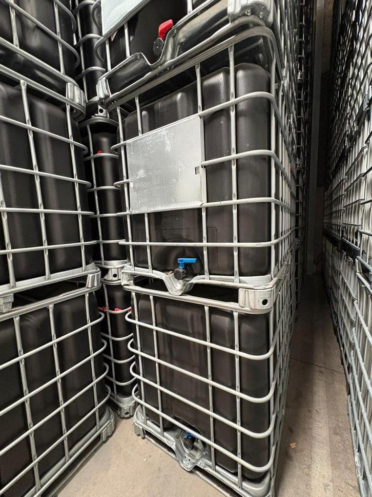 PROMO 1000L IBC ZWARTE TANK, Tuin en Terras, Regentonnen, Nieuw, Metaal, Met kraantje, Ophalen