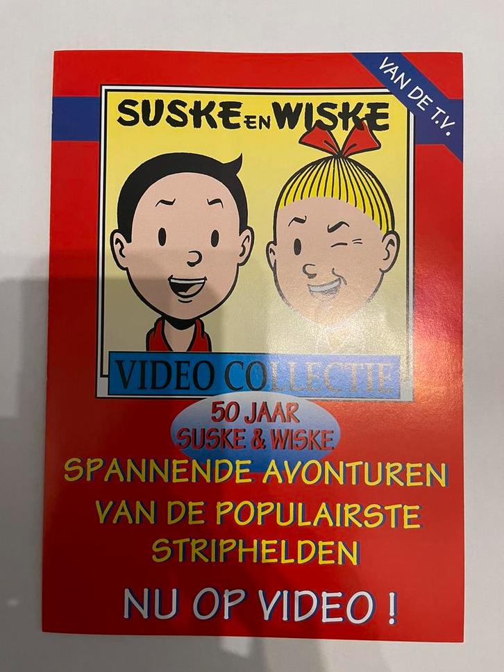 Suske en wiske folder video collectie disky Nieuwstaat, Verzamelen, Stripfiguren, Suske en Wiske, Ophalen of Verzenden