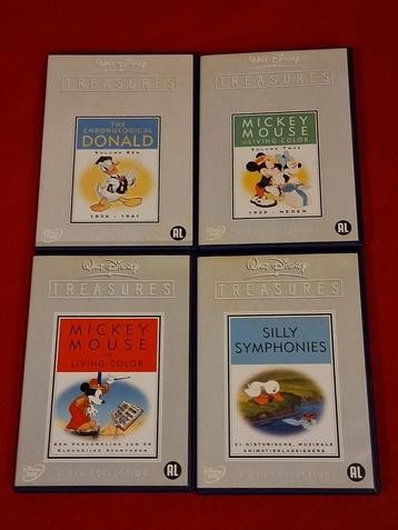 4 dubbel-dvd´s Walt Disney treasures (collector´s item) beschikbaar voor biedingen