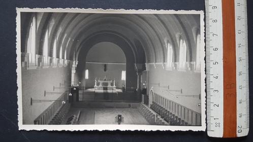 Fotokaart Brecht Abdij O.L.V. van Nazareth binnenzicht, Verzamelen, Postkaarten | België, Ongelopen, Antwerpen, 1920 tot 1940