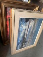Lot schilderijen van ongeveer 50 stuks., Antiek en Kunst, Ophalen of Verzenden