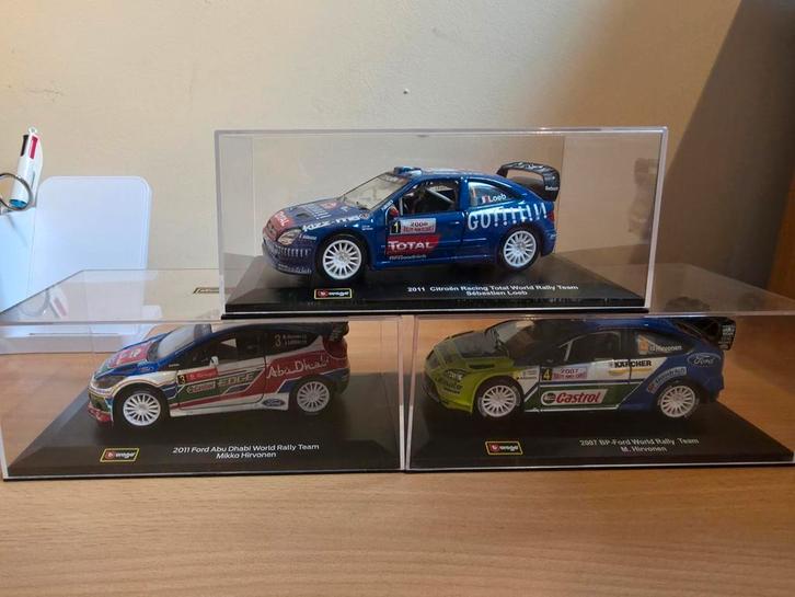 Set van 3 minifiguren van 1/32e bburago rallyauto's, Hobby en Vrije tijd, Modelauto's | 1:32, Nieuw, Auto, Overige merken, Ophalen of Verzenden