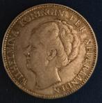 Pièce néerlandaise 1 florin 1928, Reine Wilhelmine, Monnaie en vrac, Argent, 1 florin