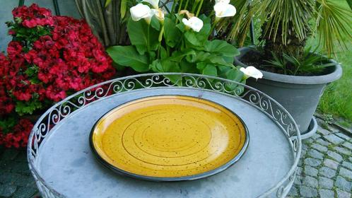 Vintage Villeroy & Boch Palma taartschaal handpainted Ø 32cm, Huis en Inrichting, Keuken | Servies, Gebruikt, Schaal of Schalen