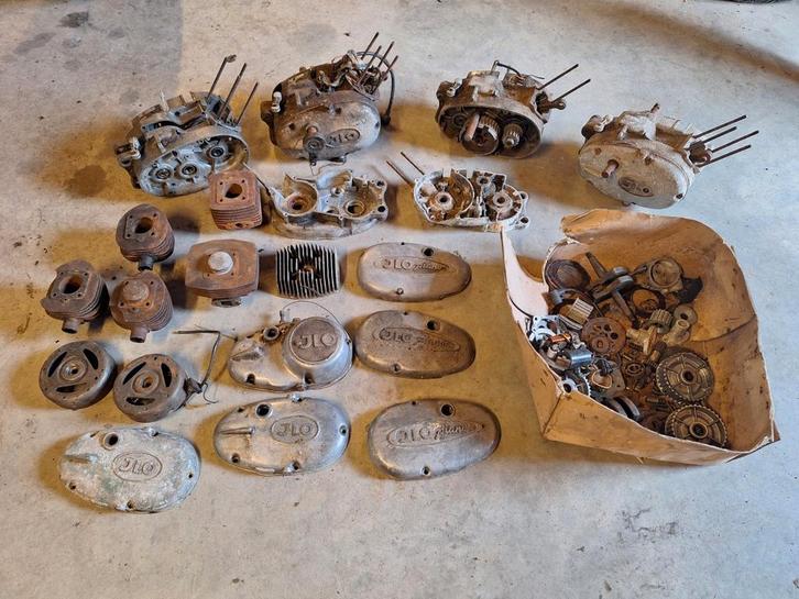 Partij JLO onderdelen motorblok cilinder ontsteking kapje, Fietsen en Brommers, Brommeronderdelen | Oldtimers, Batavus, Cilinder