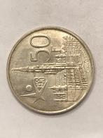 Munt zilver België 50 FR 1958 expo HALVE MEDAILLESLAG !!, Zilver, Ophalen of Verzenden, Losse munt, Zilver