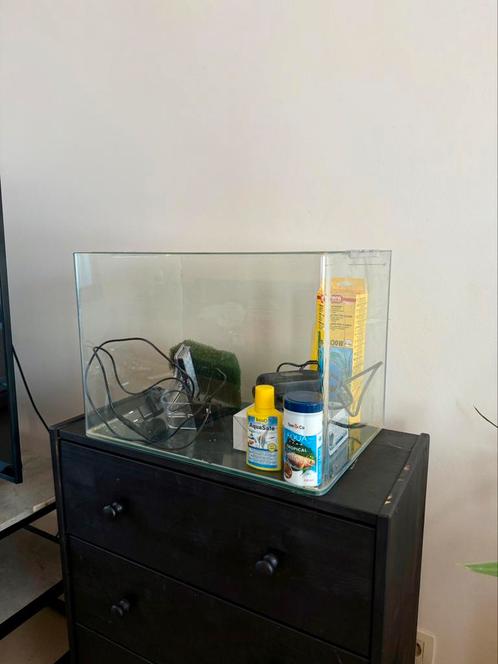 Aquarium 55L et accesoires, Dieren en Toebehoren, Vissen | Aquaria en Toebehoren, Gebruikt, Leeg aquarium, Ophalen