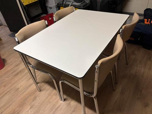 Tafel + 4 stoelen, Huis en Inrichting, Tafels | Eettafels, Ophalen