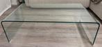 Glazen tafel, Huis en Inrichting, Tafels | Salontafels, Ophalen, Gebruikt, 100 tot 150 cm, 50 tot 100 cm