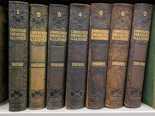 Larousse Mensuel Illustré: 7 volumes, Livres, Encyclopédies, Utilisé, Série complète, Général, Enlèvement