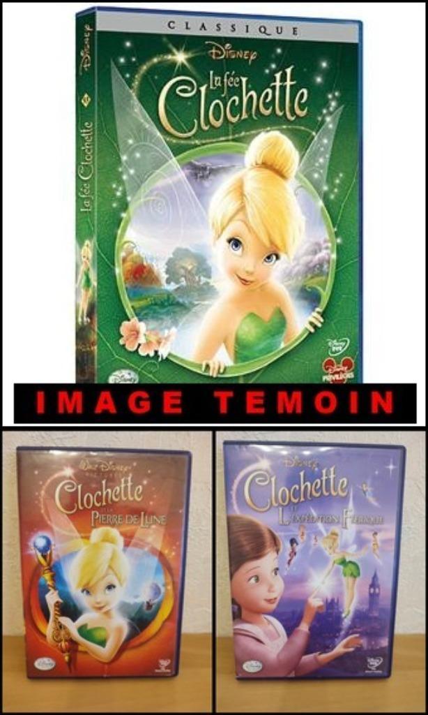LA FEE CLOCHETTE - Pack 3 films DVD (Disney), Cd's en Dvd's, Dvd's | Tekenfilms en Animatie, Zo goed als nieuw, Amerikaans, Overige typen