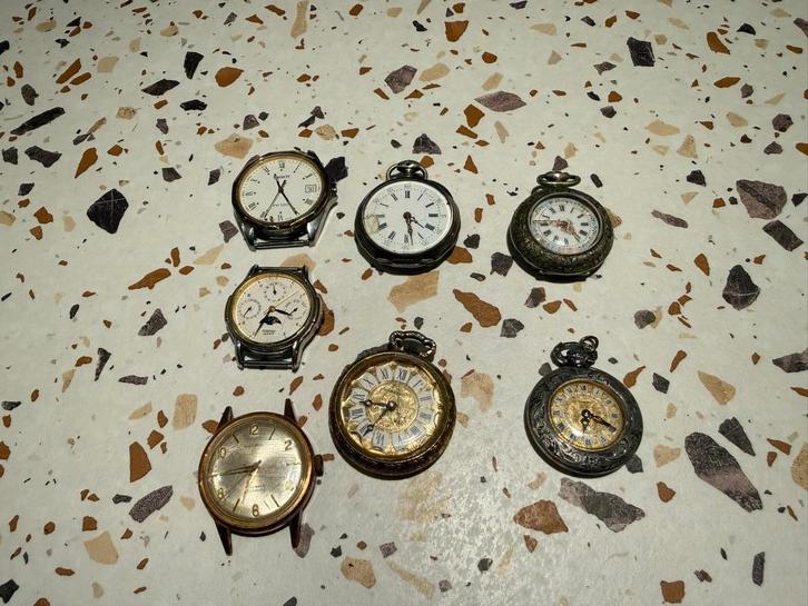 Horloges zonder bandje + zakhorloges, Bijoux, Sacs & Beauté, Montres | Anciennes | Antiquités, Enlèvement
