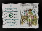 België 2001 - post 17e eeuw - postbode - met vignet, Ophalen of Verzenden, Gestempeld