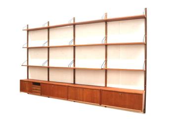Vintage Deens design Poul Cadovius wandsysteem jaren '60 beschikbaar voor biedingen