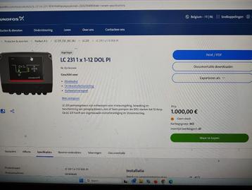 grundfoss lc 231 schakelkast 1 pomp  beschikbaar voor biedingen