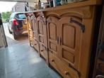 Buffet kast ligt bruin met scharnieren en sleutels, Huis en Inrichting, Kasten | Buffetkasten, Ophalen, Gebruikt, 100 tot 150 cm