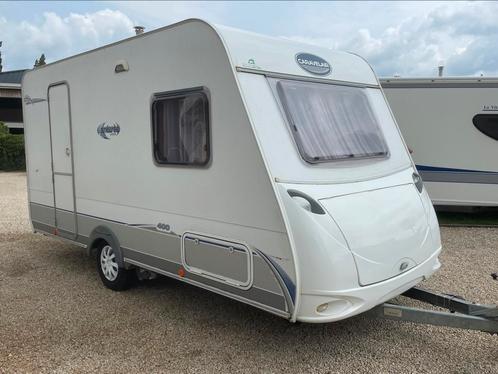 Caravelair Antarès Luxe 400, 4 persoons, Mover, voortent, Caravans en Kamperen, Caravans, Bedrijf, Treinzit, Caravelair, Fietsenrek