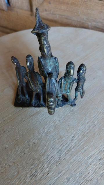 Art Africain Groupe en bronze