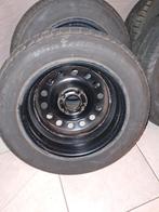 4 winterbanden op stalen velgen – goede staat, Auto-onderdelen, Banden en Velgen, Ophalen, Gebruikt, Velg(en), Winterbanden