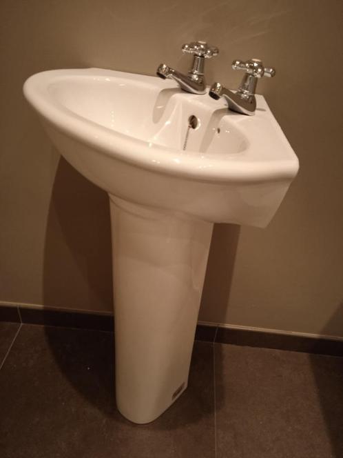 Lavabo Handwasser, Doe-het-zelf en Bouw, Sanitair, Zo goed als nieuw, Overige typen, Chroom, Steen, Ophalen