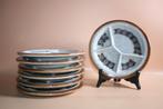 Set van 7 vintage fondue gourmet borden, Ophalen of Verzenden, Bord(en)