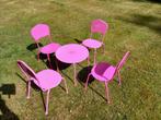Tuinset in metaal voor kinderen, Kinderen en Baby's, Ophalen, Gebruikt, Tafel(s) en Stoel(en)