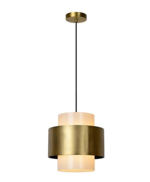 Lampe suspendue Lucide - Firmin (New) x2, Maison & Meubles, Lampes | Suspensions, Neuf, 50 à 75 cm, Verre, Métal, Enlèvement