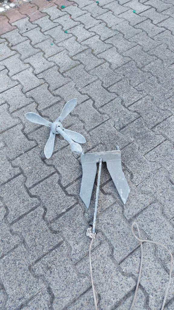 Twee stevige bootankers te koop, Watersport en Boten, Bootonderdelen, Zo goed als nieuw, Ankeren en Afmeren, Zeilboot of Motorboot