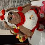 Konijntje met grote oren met poes muts en poes schoentjes, Kinderen en Baby's, Speelgoed | Poppen, Ophalen of Verzenden, Nieuw