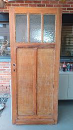 Oude volle houten binnendeur 82.5 x 200 cm., Ophalen
