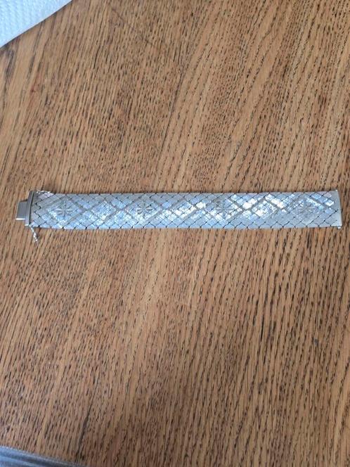 Art deco stijl zilver hij is meer waard want is art deco, Handtassen en Accessoires, Armbanden, Zo goed als nieuw, Zilver, Zilver