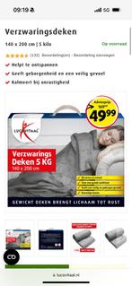 Verzwaringsdeken 140x200, Huis en Inrichting, Slaapkamer | Beddengoed, Ophalen