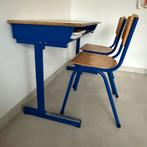 Schoolbank + 2 stoelen, Ophalen, Zo goed als nieuw, Stoel(en)