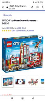 Caserne de pompiers Lego City complète 60110, Comme neuf, Enlèvement ou Envoi