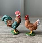 Figurines Schleich - poule et coq, Collections, Collections Animaux, Enlèvement ou Envoi, Neuf, Animal de ferme, Statue ou Figurine