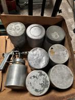 Spuitpistool en bekers, ook voor Devilbiss, Ophalen of Verzenden, Gebruikt