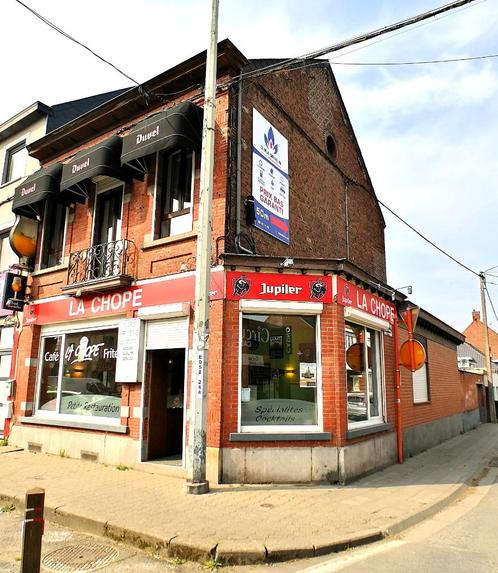 Immeuble mixte (bar friterie au rdch) et habitation, Immo, Huizen en Appartementen te koop, Provincie Henegouwen, tot 200 m², Woning met bedrijfsruimte