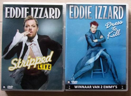 EDDIE IZZARD 2x DVD Stripped + Dressed to Kill, Cd's en Dvd's, Dvd's | Cabaret en Sketches, Zo goed als nieuw, Stand-up of Theatershow