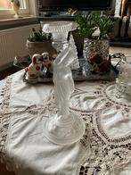 Kariatide kandelaar / oude glazen kandelaar vrouwenfiguur, Ophalen of Verzenden, Glas