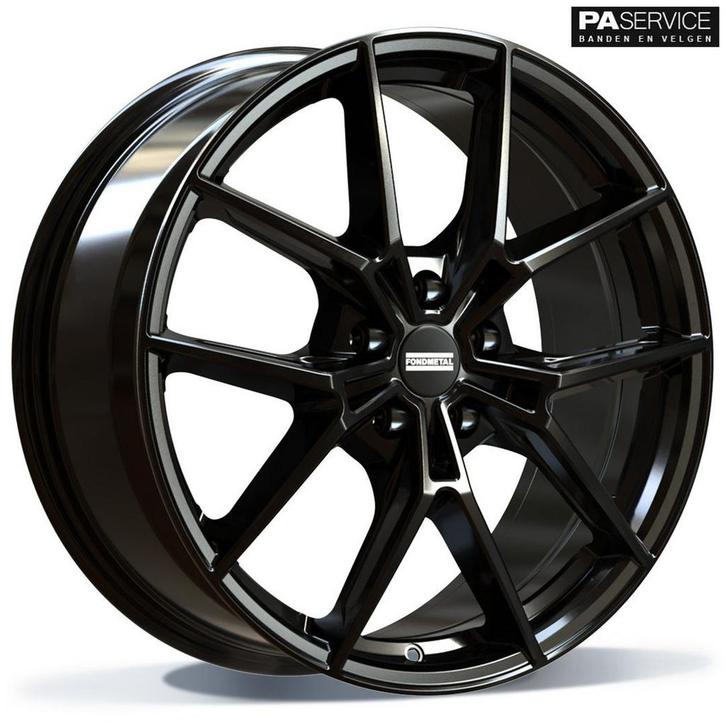 Nw 19 inch Glossy Black Fondmetal Breedset voor BMW 3 G20 G2, Auto-onderdelen, Banden en Velgen, Velg(en), 19 inch, Nieuw, Ophalen of Verzenden
