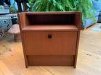 Vintage mid century kast bijzetkastje teak retro, Huis en Inrichting, Ophalen, Mid century vintage, Met klep(pen), Teakhout
