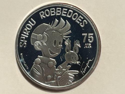 België 5 euro Zilveren Munt Robbedoes Spirou Proof Quality, Timbres & Monnaies, Monnaies | Europe | Monnaies euro, Série, 5 euros