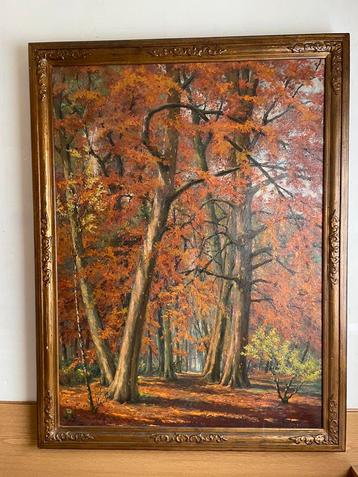 Schilderij J. van Wijck - Herfstdroom beschikbaar voor biedingen