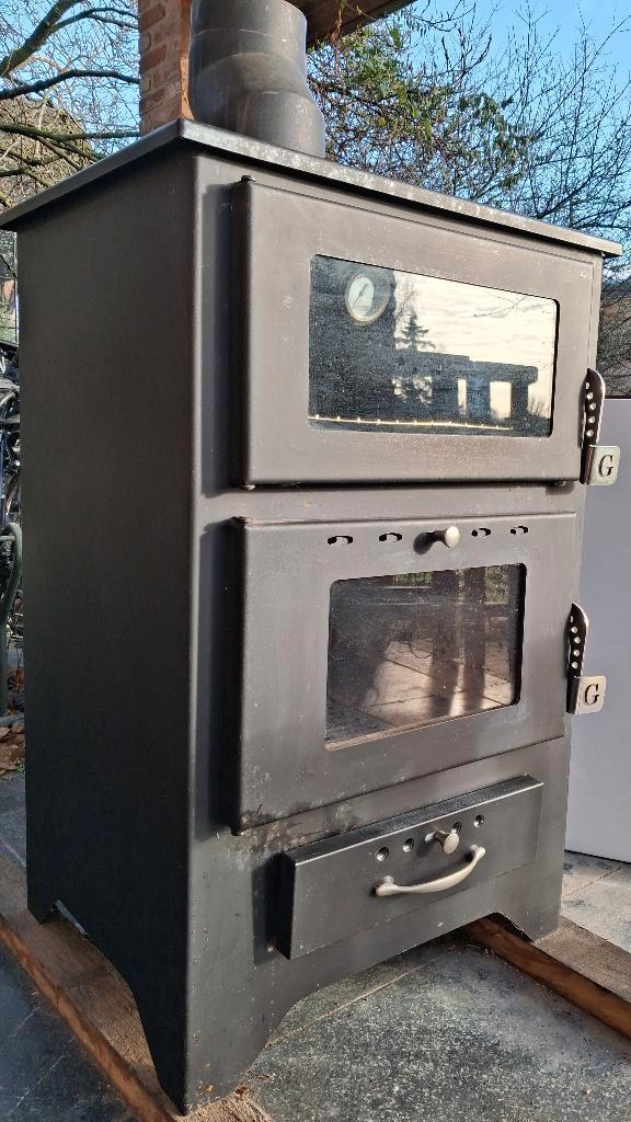Houtkachel met oven, Maison & Meubles, Poêles, Utilisé, Autoportant, Poêle à bois, Bois, Enlèvement