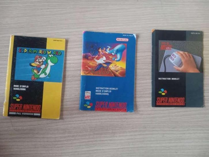 SNES boekjes manual, Games en Spelcomputers, Games | Nintendo Super NES, Gebruikt, Ophalen of Verzenden