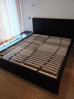 Ikea Malm Bed, Huis en Inrichting, Slaapkamer | Bedden, Ophalen, Zwart, Tweepersoons, 190 cm of minder
