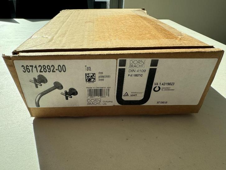 Robinet mural Dornbracht chromé brillant 36712892-00, Doe-het-zelf en Bouw, Sanitair, Nieuw, Kraan, Chroom, Ophalen